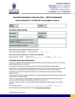 Fillable Online Woodcrest Centrepay Deduction Authority Form Fax Email