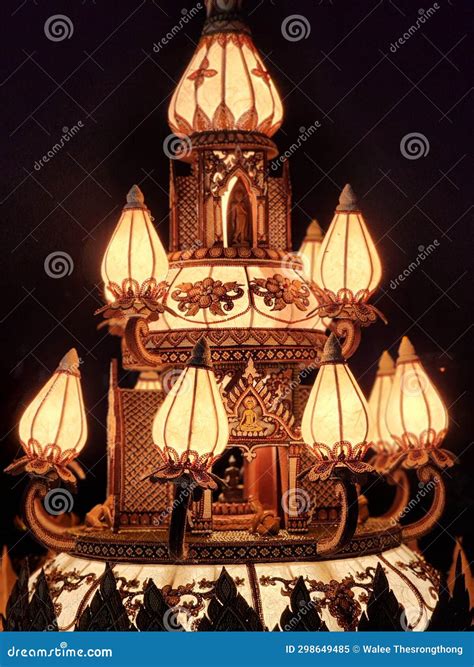 Floating Lantern Stock Image Image Of Traditional Lotus 298649485