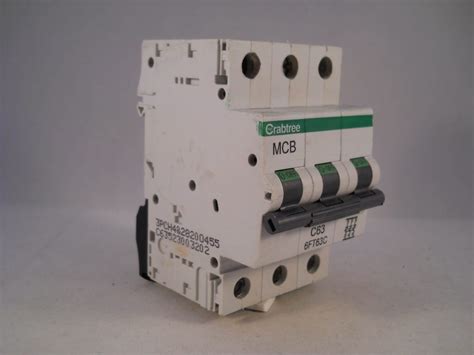 Crabtree Loadstar Mcb Type C A Triple Pole Phase Breaker