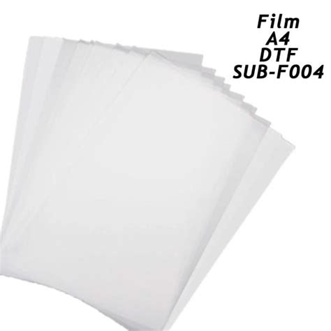 Film DTF A4 10 Hojas SUB F004 Tratamiento A 1 Cara