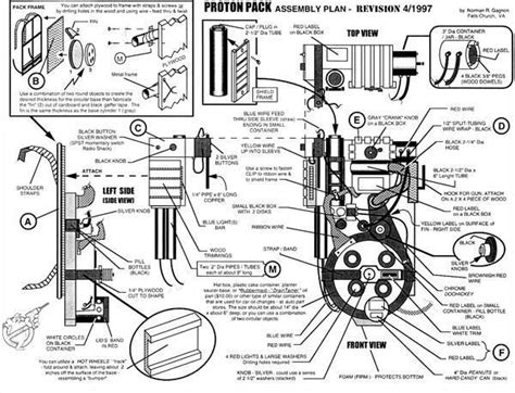 Ghostbusters Proton Pack Blueprints