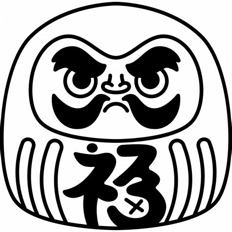 Daruma Doll Luck Japanese Traditiona Icon Download On Iconfinder