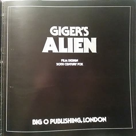 H R Giger S Alien Film Design Th Century Fox Hardcover Book For