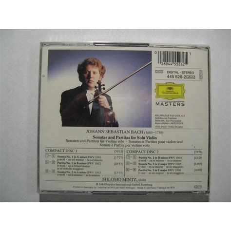 Bach Sonatas And Partitas For Solo Violin Shlomo Mintz Cds