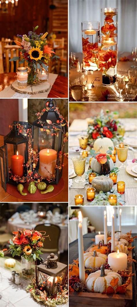 Diy Easy To Make Fall Wedding Table Centerpiece With Rustic Style Hot Sex Picture