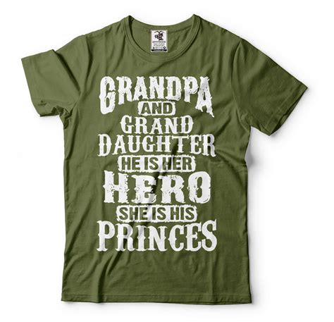 Grandpa And Granddaughter T Shirt T From Granddaughter For Grandpa