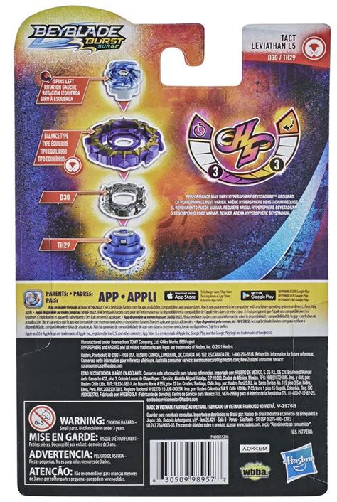 Hasbro Tact Leviathan L5 7 Zephyrus H Burst Surge Hypersphere Beyblade