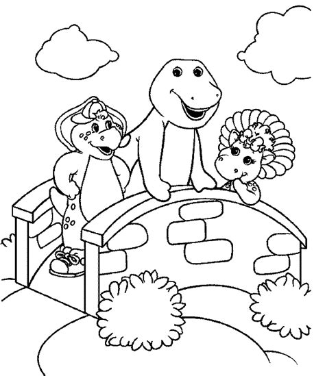 69 páginas para colorear de Barney y sus amigos ColoringPagesOnly