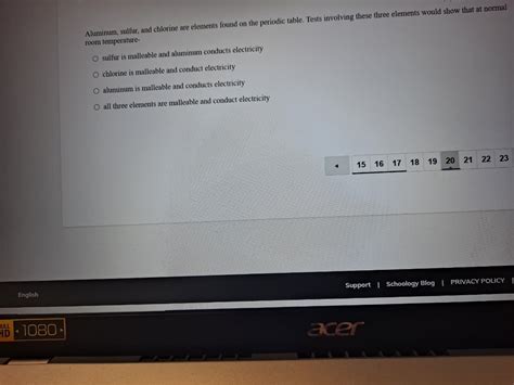 Answered Aluminum Sulfur And Chlorine Are Bartleby