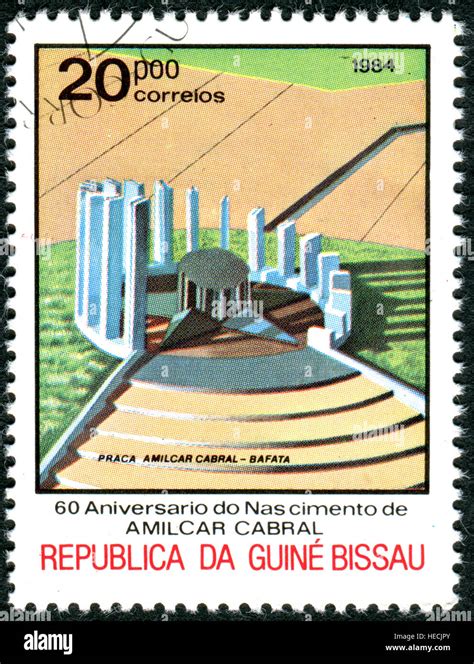 A Stamp Printed In Guinea Bissau Dedicated To 60th Anniversary Of