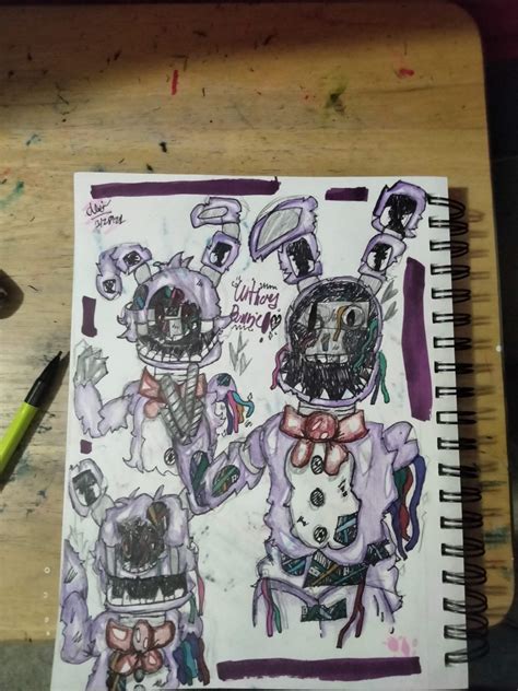 Withered Bonnie Drawings 💜🐰 Five Nights At Freddys Amino