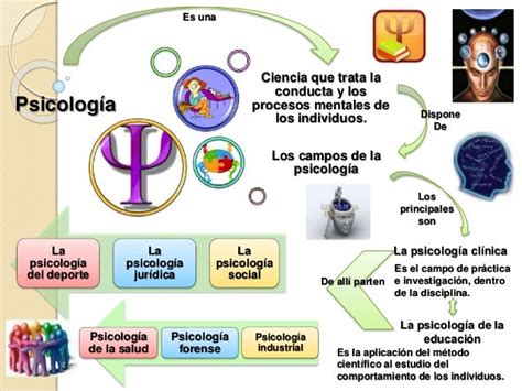 Mapa Conceptual Campos De La Psicología