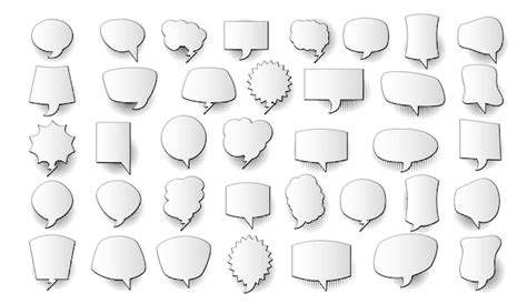 Premium Vector Speech Bubble Comic Retro Vector