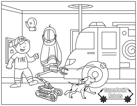 Fun Robot Coloring Pages Superdroid Robots Inspection Robots Tactical Robots Custom Robots