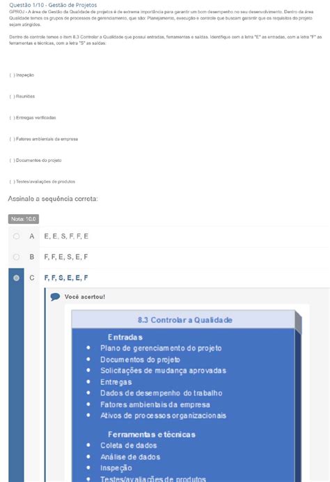 Apol Gest O De Projetos Gest O Da Qualidade