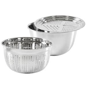 Tovolo 3 Piece Stainless Steel Mixing Bowl Set 81 1947C The Home Depot