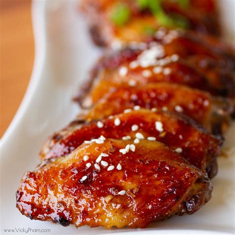 Oven Baked Honey Sriracha Chicken Wings Vicky Pham