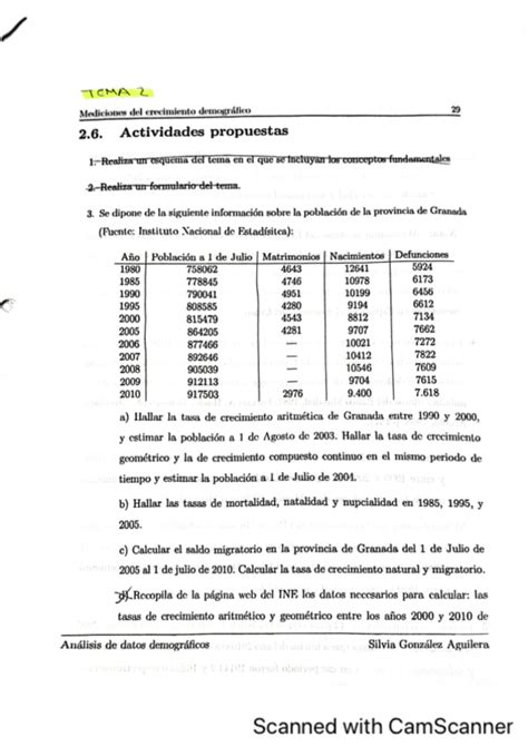 ESTADISTICA DEMOGRAFICA PROBLEMAS TEMA 2 Pdf