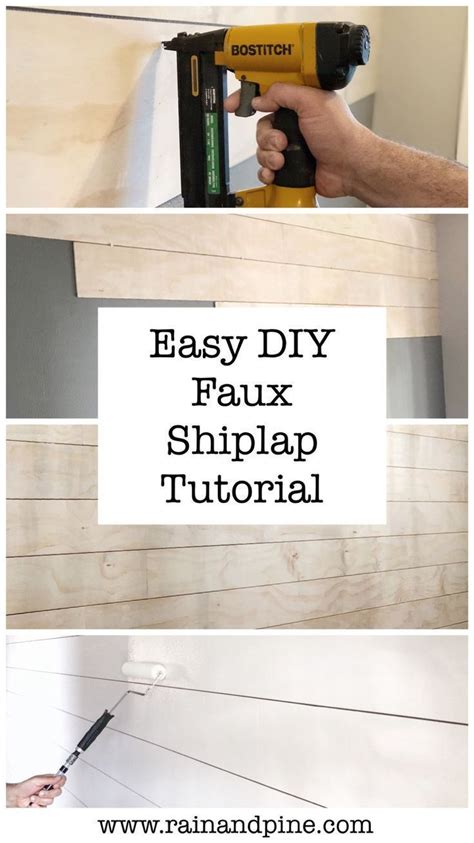 An Easy Diy Faux Shiplap Entryway Tutorial Our Farmhouse Home Remodel