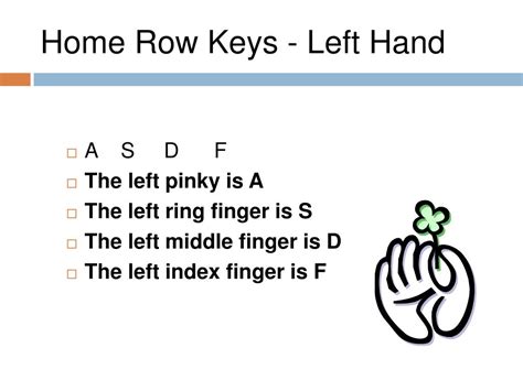 Ppt Touch Method In Keyboarding Powerpoint Presentation Free