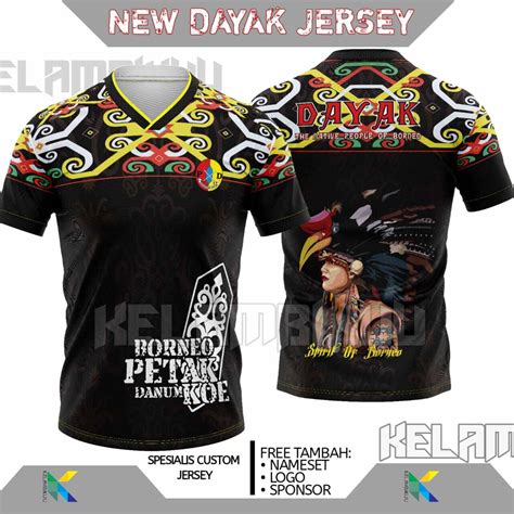 Jersey Suku Dayak Printing Terbaru Jersey Dayak Custom Murah Baju Kaos