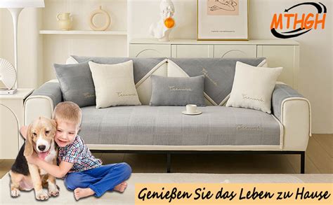 Amazon De Mthgh Sofabezug Rutschfeste Sofadeckesofaschutz