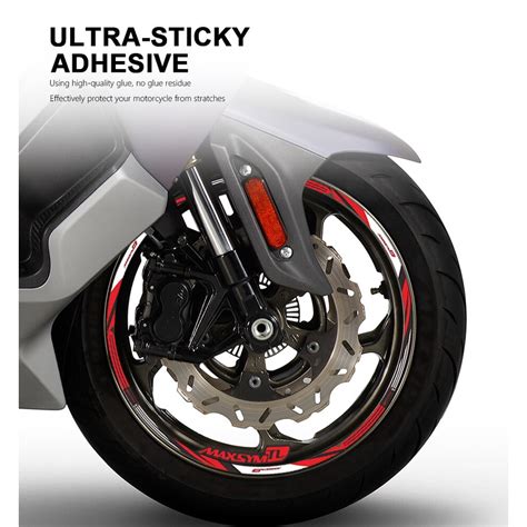 Motorcycle Wheel Sticker Waterproof Rim Stripe Maxsym Tl 508 2023 For