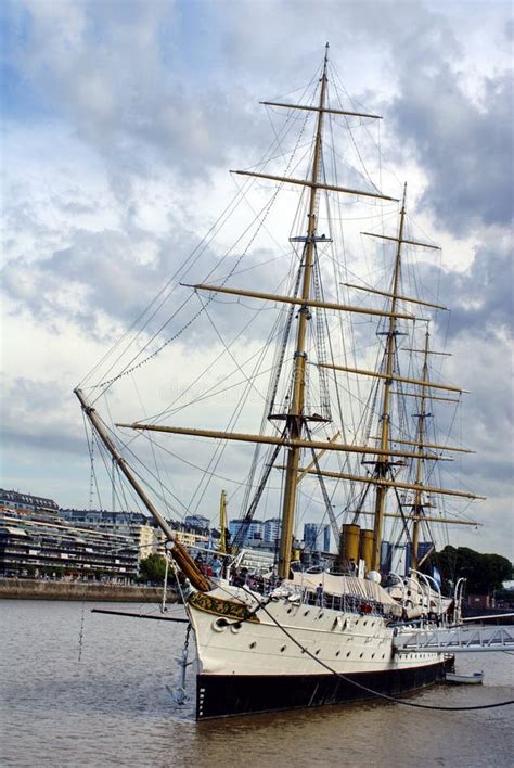 ARA Presidente Sarmiento Museum Ship in Buenos Aires Editorial Stock Photo - Image of argentine ...