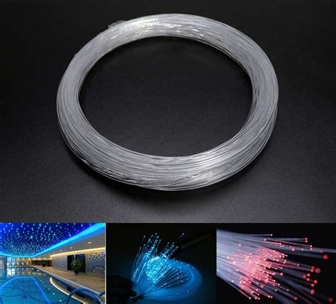 Pmma Plastic End Glow Fiber Optic Cable Mm In M Ft Roll