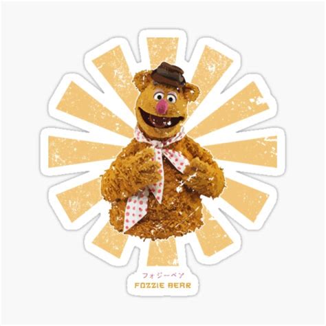 The Muppets Fozzie Bear Sticker For Sale By Logan Moore Redbubble