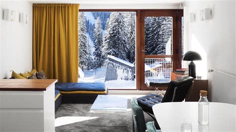 Volta Updates Flaine Apartment Inside Breuer S Brutalist Ski Resort