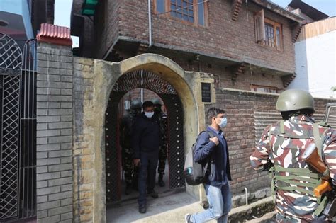 Police In India Administered Jammu And Kashmir Raid Homes Of Seven