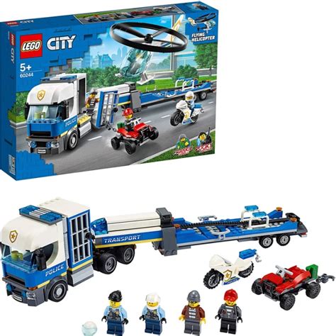 Pol Cia Da Cidade De Lego Pol Cia Caminh O De Transporte De Helic Ptero