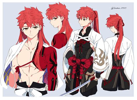 Safebooru 1boy Alternate Hair Length Alternate Hairstyle Bangs Cape Character Sheet Cowboy