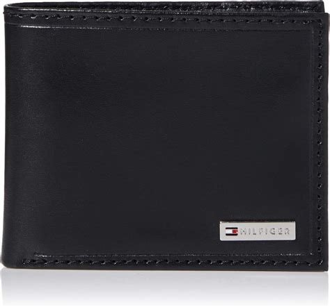 Tommy Hilfiger Men S Leather Fordham Bifold Wallet With Coin Pocket