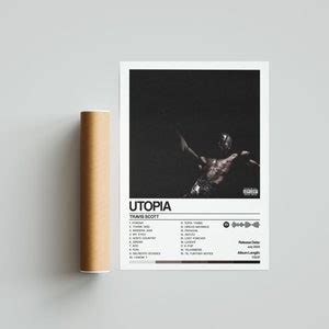 Travis Scott Utopia Album Cover Poster Wall Art Print Art Work A A A