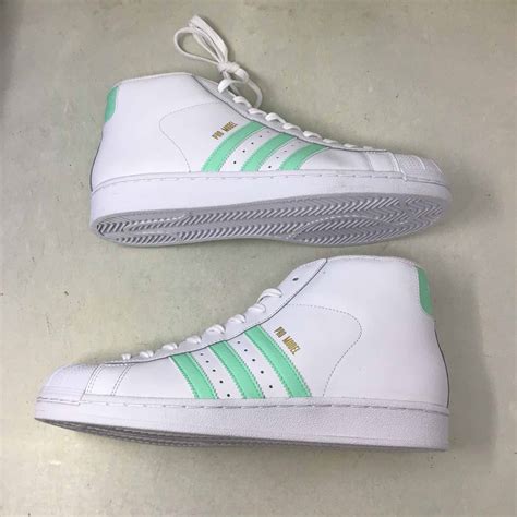 Adidas Pro Model White Teal | Grailed