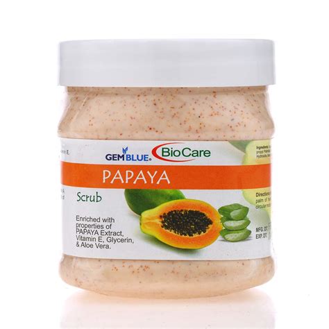 Buy Gemblue Biocare Papaya Scrub Ml Online At Low Prices In India