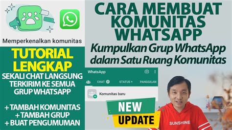 Cara Membuat Komunitas Di WhatsApp Whatsapp Community Tutorial