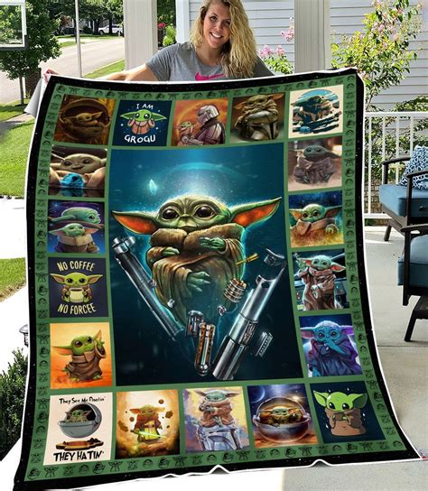 Baby Yoda Blanket Baby Yoda Fleece Blanket Star Wars Blanket Sold By