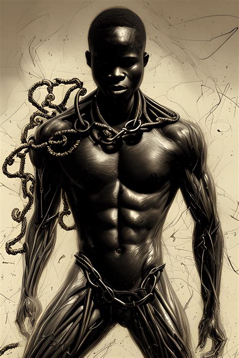 Black Boy A Slave In Chains Creative Fabrica