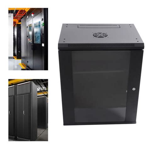 15u Wall Mount Network Server Data Cabinet Enclosure Rack Glass Door Lock Whole