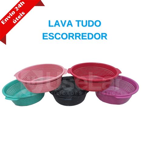 Lava Tudo Escorredor De Alimentos Arroz Macarr O Legumes Saladas