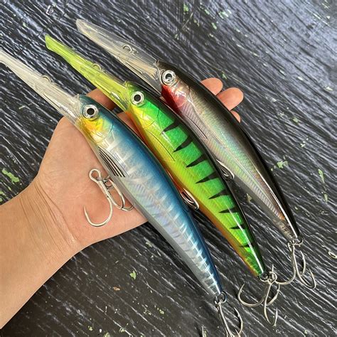 160mm 72g Big Heavy Trolling Floating Minnow Lure Long Lip Seawater