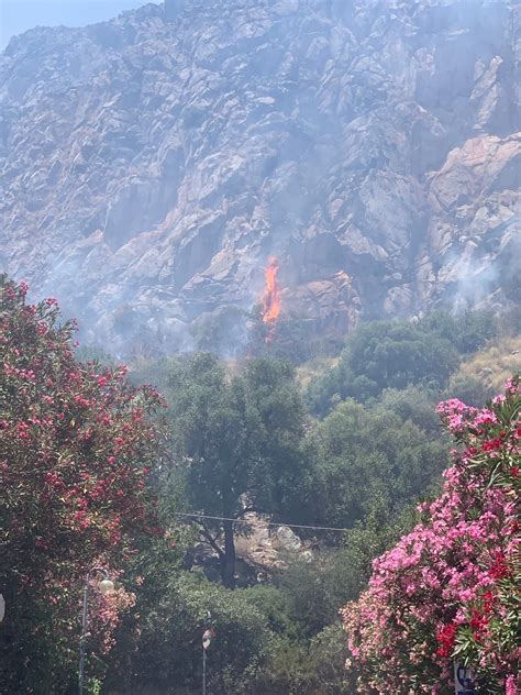 Palermo Brucia La Montagna Sopra Mondello Vasto Incendio In Azione