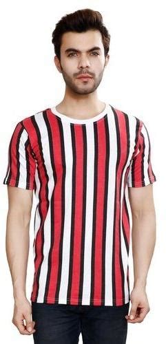 Mens Striped T Shirt Size L Xl Xxl At Rs 350 In Ahmedabad Id