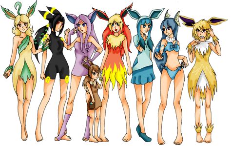 Human Eeveelutions Dessin Pokemon Pokemon Evoli Gijinka Pokemon Porn Sex Picture