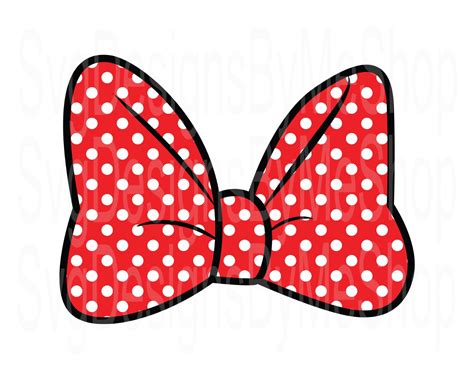 Minnie Mouse Red Bow Clipart