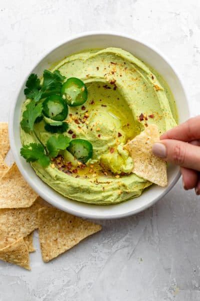 Avocado Hummus Dip Ultra Creamy Feel Good Foodie