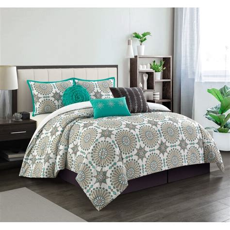 Nanshing 7 Piece Multi King Comforter Set In The Bedding Sets Department At